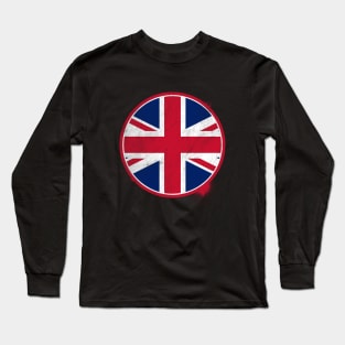 Distressed UK Union Jack Long Sleeve T-Shirt